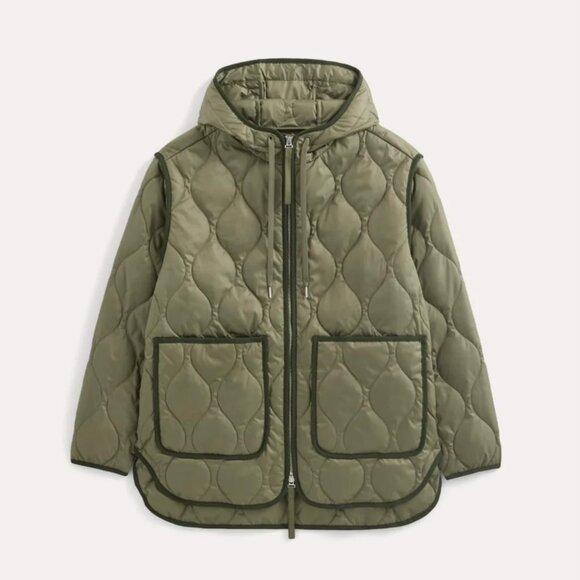 Everlane Jackets & Blazers - Everlane ReNew Quilted Hooded Liner